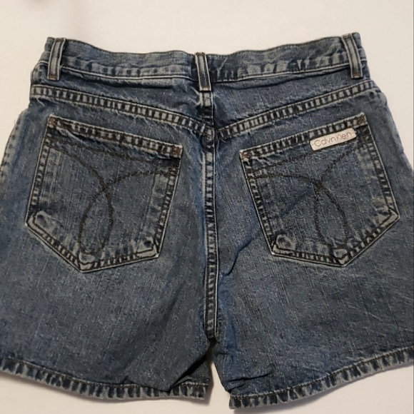 Calvin Klein CK Easy Fit Jean Shorts High waisted Mom Vintage 90s - Picture 2 of 3